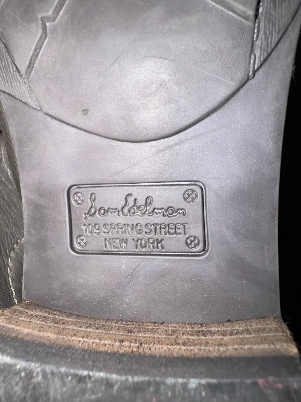 Sam Edelman Gray Over-the-Knee Leather Riding Boots